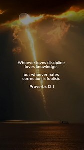24K views · 1.2K reactions | Proverbs 12:1 “Whoever loves discipline...