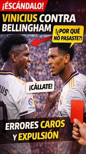 Vinicius explodes! He clashes with Bellingham and makes a costly mistake.