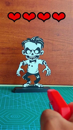 Gun Vs Zombie part-7 #3dprinting #toothpick #launcher