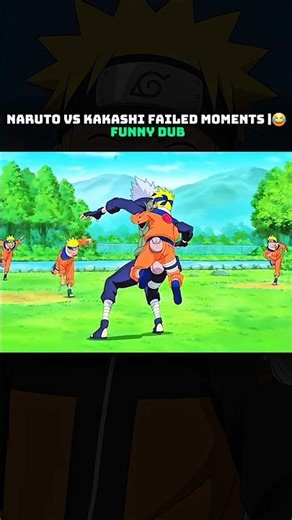 Naruto vs Kakashi Failed Moments | 😂 Funny Dub #naruto #anime #funnymoment #ytshorts