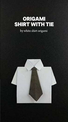 "How to Make an Origami Paper Shirt in Under 1 Minute – Easy Tutorial