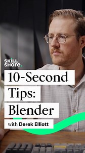 2.5K views · 31 reactions | Product designer & animator Derek Elliot is here to deliver a 10-second tip for all of you Blender users 彩 Not a Blender user yet? Jump into this Learning Path to learn how to build 3D models & animations: https://skl.sh/3StDYqT #Animation #Blender | Skillshare | Facebook