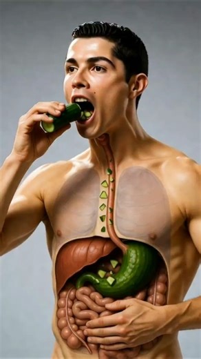What Happens When You Eat a Cucumber? | Human Digestion #humandigestion #digestivesystem #shorts