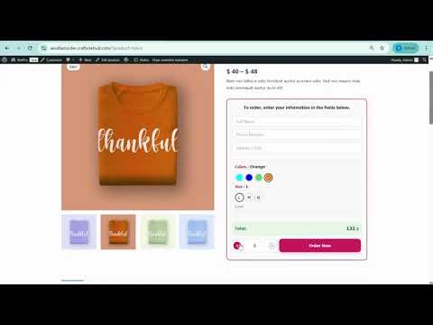 WooCommerce Fast Order