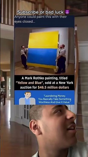 A Mark Rothko Painting, Titled "Yellow and Blue" Sold At an Auction For $46.5 Million.