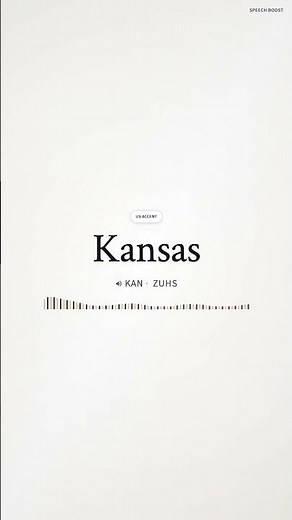 How to pronounce Kansas in American english