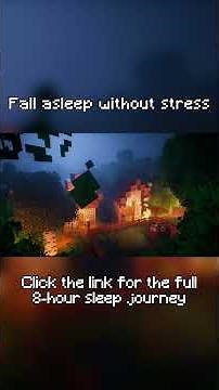 🌧️ fall asleep without stress (minecraft music rain ambience) #rainoundforsleep #sleepmusic #sleep