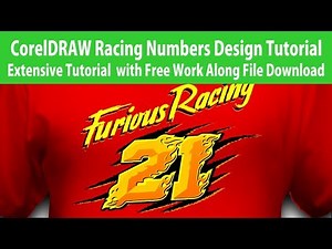 CorelDRAW Tutorial Racing Numbers Design and Free Work Along File