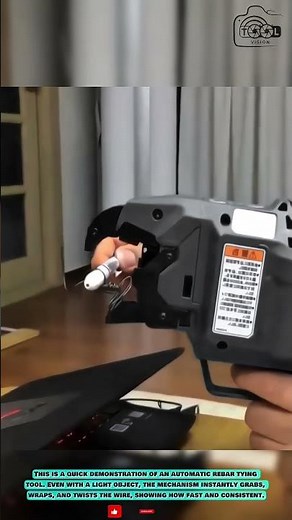 Automatic Rebar Tying Tool: Quick Demonstration Wrap Technique