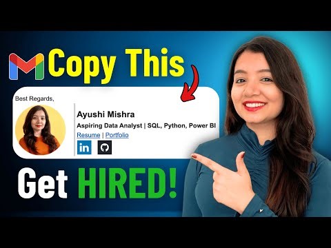 Add This Gmail Signature In Your Next Data Analyst Job Application & Get 10X More Interview Calls
