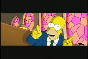 The Simpsons Movie - The Simpsons Movie: Lovejoy And Flanders In Church