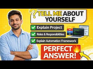 Tell Me About Yourself (SDET) | Project + Roles + Automation Framework Explained 🔥