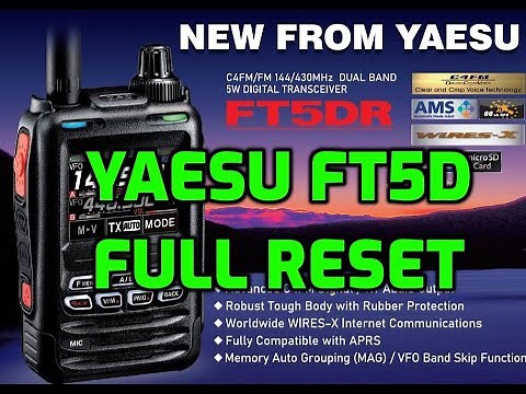 YAESU FT5D -FULL RESET