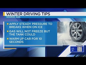 Winter driving safety tips updated by AAA