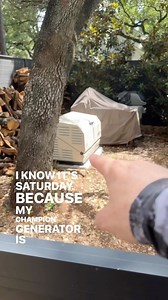 20 minutes/ First Saturday of the month my @championpowereq 13kw Standby Generator gets some exercise. #generator #disasterpreparedness #prepper #electrician | Risinger Build