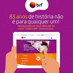 Você sabia que a BRF tem mais de 30 marcas, 100 mil colaboradores e está presente em 7 de cada 10 lares brasileiros? Foram mais de 80 anos de história para chegar onde estamos hoje. E para você ficar por dentro de todas essas conquistas, nós fizemos uma parte do nosso site dedicada a essa trajetória! Dê uma espiadinha: http://bit.ly/2E5YFVh | BRF
