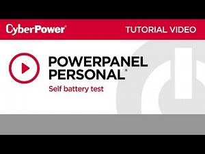 PowerPanel Personal Self Battery Test
