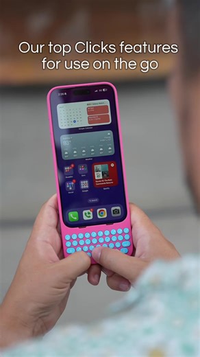 Clicks keeps your screen clutter-free while you launch apps, take action, and stay in control—all with just a tap! 🚀 No more fumbling between screens. 🤯 What are some of your favorite Clicks features? #itjustclicks #clicksforiphone #clickskeyboard
