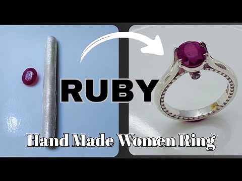 Ruby Ring Crafting Process | Handcrafted Silver Jewelry
