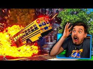 School Bus Driver DESTROYS the school in GTA 5! (OMG!)