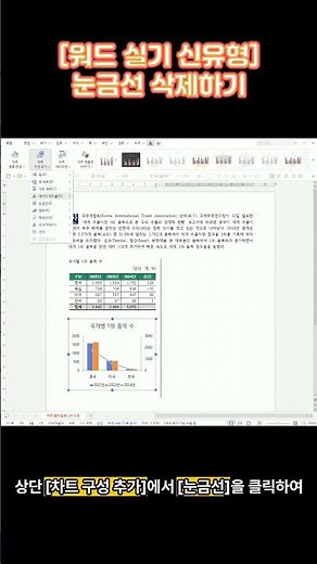 [워드 실기 신유형] 눈금선 삭제하기