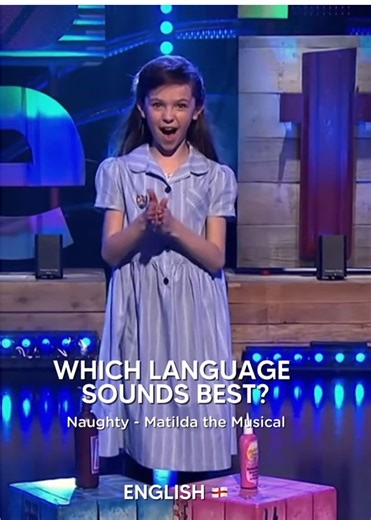 Something about the Italian one is so cute 🥹 Here’s another version of this song in different languages! Anyone know if the lyrics translate the same? #matildathemusical #musicaltheatre #matildawormwood #broadway #language