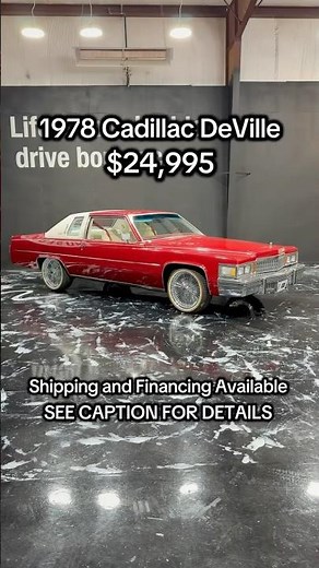 1978 Cadillac DeVille $24,995