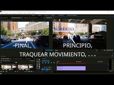 Premiere Pro,traqueando movimiento de un auto,