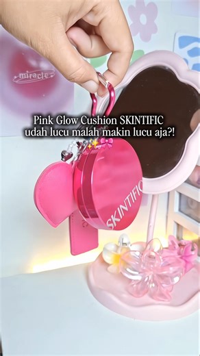 wajib punya pink cushion lucu ini #skintific #pinkcushion