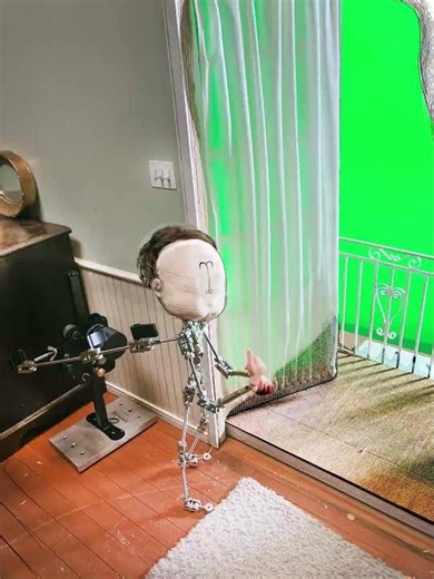 Stop Motion Virtual Set Test | Chroma Key Compositing & Spatial Calibration Workflow