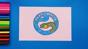 How to draw the Parramatta Eels Logo - National Rugby League