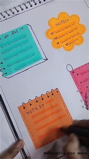 Aesthetic paper notes Idea ✨ #papernotesideas #aestheic #cute #new #short