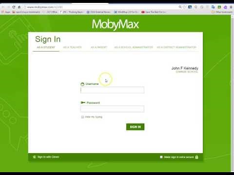 MobyMax - How to login to (Staff)