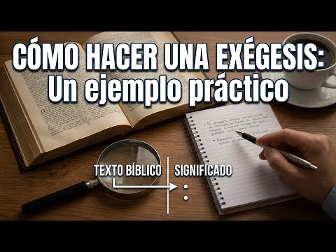 How to do an exegesis: A practical example