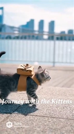 Tiny Backpack Cat #22