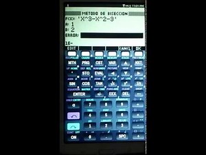 HP48G EN ANDROID MÉTODOS NUMÉRICOS
