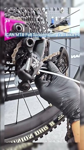 DIY MTB P1 Assembly Step 8: Chain Installation.#icancycling #p1