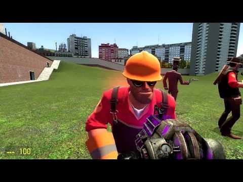 Обзоры Модов Garry's Mod 13.#20.Умные NPC из Team Fortress 2.Часть 1.Наемники