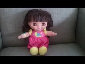 2001 Nick Jr. Dora the Explorer Sweet Dreams Baby Dora Doll By Fisher-Price