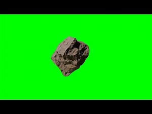 Falling Spinning Rock – Free Green Screen Stock Footage VFX