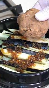 Easy on the stomach and savory seasonal braised eggplant #EggplantDish #EggplantRecipe