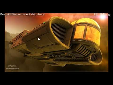 PenguinkStudio Concept Ship - 3D Model