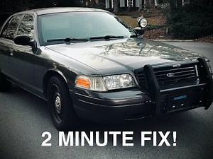 Ford Crown Vic. Blend door actuator adjustment in 2 minutes!!! No need to remove airbag!