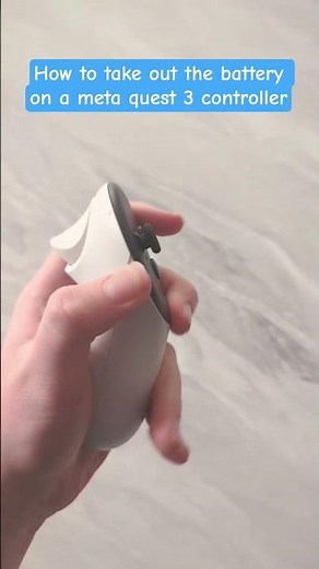 How to change batteries on a meta quest 3 controller