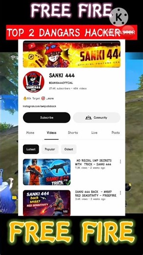 Free fire top 2 hacker😮 #shorts #viral