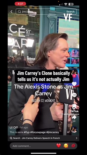 Alexis Stone Shocks as Jim Carrey