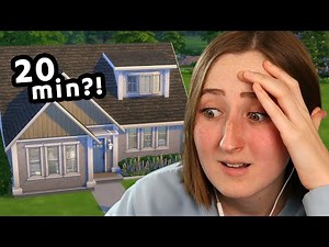 Can I build an ENTIRE Sims house in just 20 minutes?
