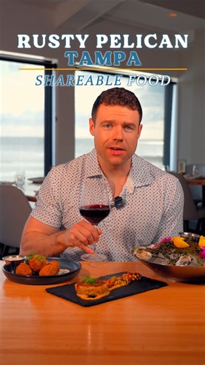 Only in Tampa Bay does a happy hour look this good 🍸 Happy Hour just got an upgrade at Rusty Pelican Tampa — $5 wells, $8 wines, and half-off bar bites. | Rusty Pelican Tampa