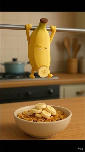Banana Drop 🍌 | Satisfying Food Animation ✨ #Shorts