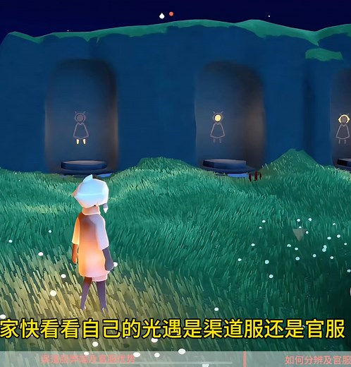 渠道服和官服的区别有哪些呢？如何分辨官服以及如何下载官服！#光遇云野追光# #光遇# #光遇国服#